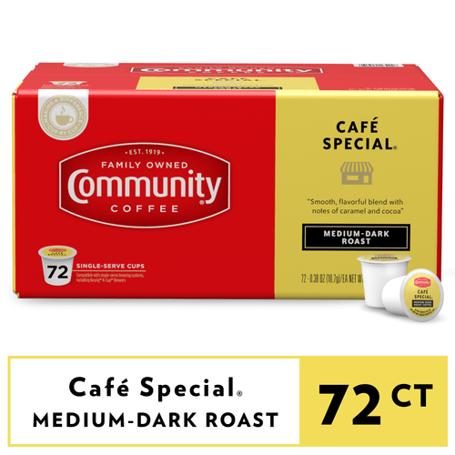 Community Coffee Cafe Special Pods For Keurig K-cups 72 Count
