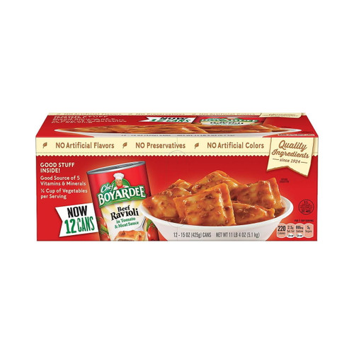 Chef Boyardee Beef Ravioli (15 Oz., 12 Pk.)