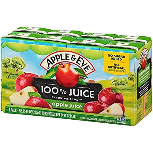 Apple & Eve 100% Juice, Apple, 6.75 Fl Oz (pack Of 40)