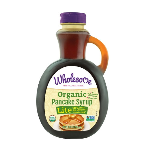 Wholesome Sweeteners Organic Pancake Syrup Lite -- 20 Fl Oz Pack Of 2