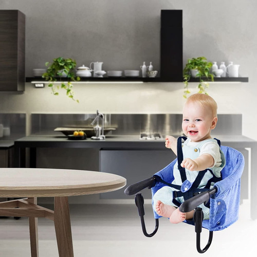 Aohuada Hook On Chair, Fast Table Chair And Clip On Table High Chair, Fold-flat Storage Tight Fixing Portable Baby Feeding Seat For Baby Toddler Washable With Dining Tray For Travel Or Restaurants