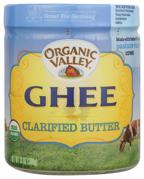 Organic Valley Ghee Clarified Butter - Unsalted, Cooking Oil, 13 Oz