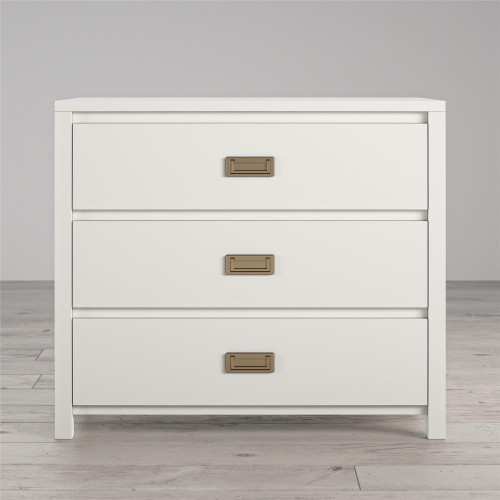 Little Seeds Monarch Hill Haven 3 Drawer Kids Dresser, White