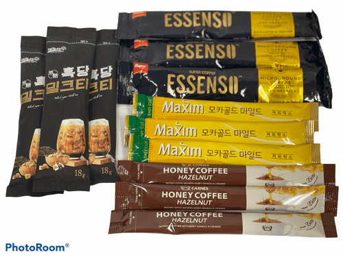 Asia Instant Coffee, Milk Tea Mix, Variety Pack; 4 Different Kind With 3 Each