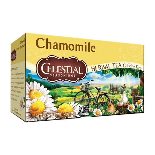 Celestial Seasonings Caffeine Free Chamomile Natural Herbal Tea - 20 Bags, 2 Pack