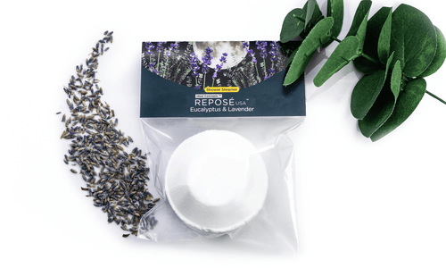 Ideal Concepts - Repose Shower Steamer With Eucalyptus And Lavender | Aromatherapy Bombs - 3 Pack