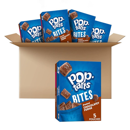 Pop-tarts Bites, Tasty Filled Pastry Bites, Frosted Chocolatey Fudge, 2.203lb Case (25 Count)