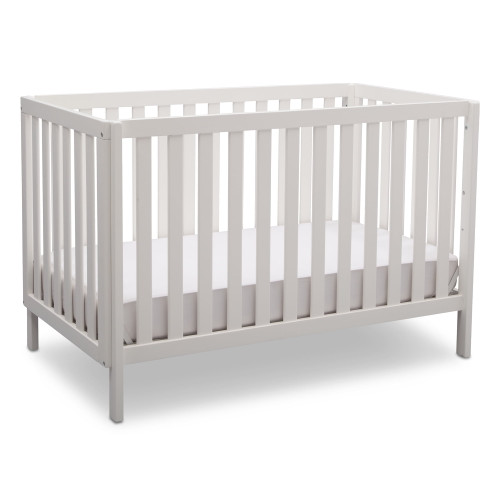 Delta Children Milo 3-in-1 Convertible Crib, Greenguard Gold Certified, Bianca White