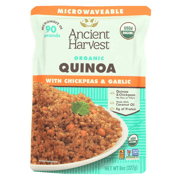 Ancient Harvest Organic Whole Grain Quinoa With Chickpeas And Garlic, 8 Oz [pack Of 12]
