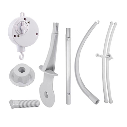Bed Bell Rack Clip Baby Crib Cot Mobile Present Funny Musical Rack Toy Ornament Rotary Hanging Arm Bracket Accessories