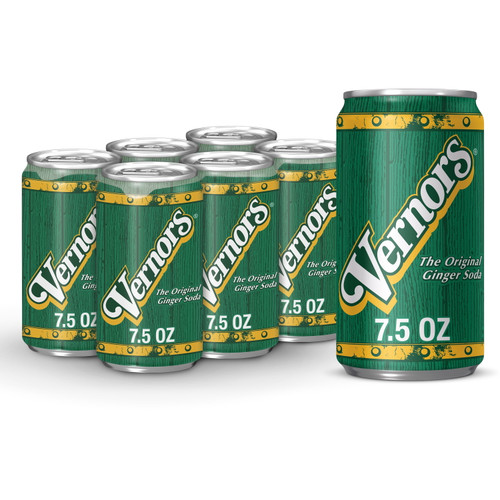 Vernors Original Caffeine-free Ginger Ale Soda Pop, 7.5 Fl Oz, 6 Pack Cans