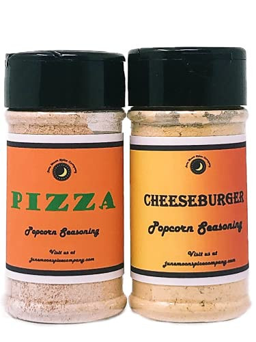 Popcorn Seasoning 2 Pack | Pizza Popcorn Seasoning | Cheeseburger Popcorn Seasoning | Premium
