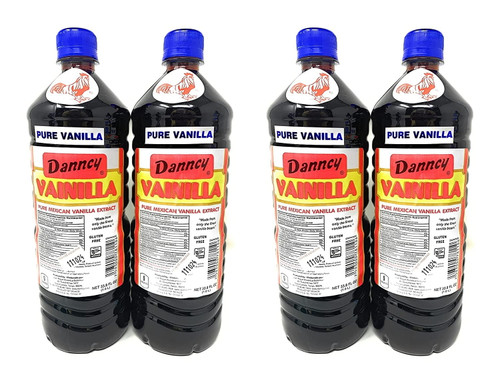 Danncy Vainilla Pure Mexican Vanilla Extract, 33 Oz. Bottles (pack Of 4)