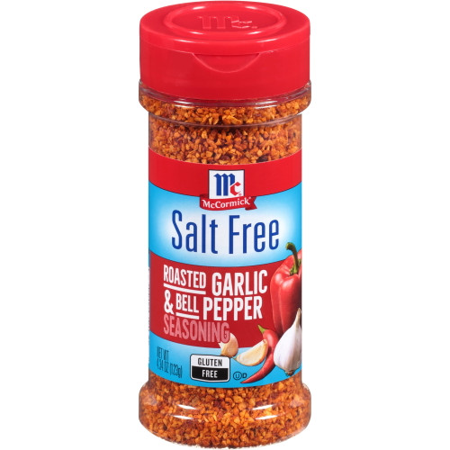 Mccormick Salt Free Roasted Garlic And Bell Pepper Seasoning, 4.34 Oz