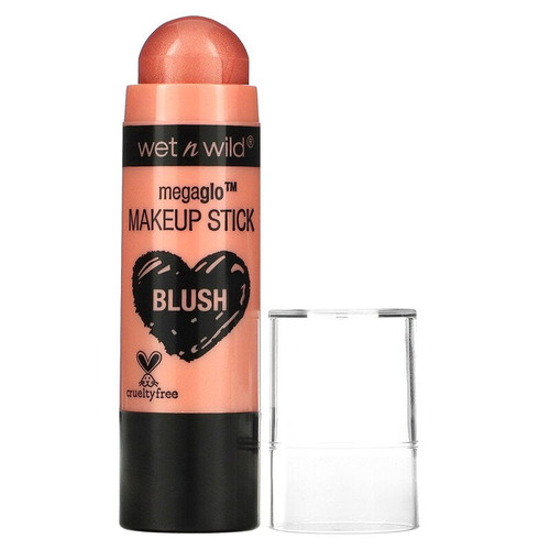 Wet N Wild, Megaglo Makeup Stick, Blush, Peach Bums, 0.21 Oz