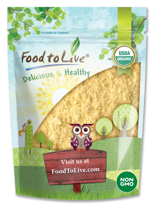 Certified Gluten Free Organic Chickpea Flour, 1 Pound — Non-gmo, Gluten Free, Raw, Kosher, Vegan — By Food To Live
