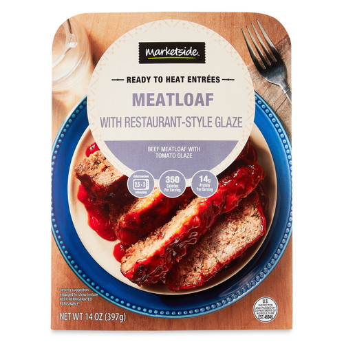 Marketside Meatloaf With Restaurant-style Glaze, 14oz. Refrigerated Packaged Meal