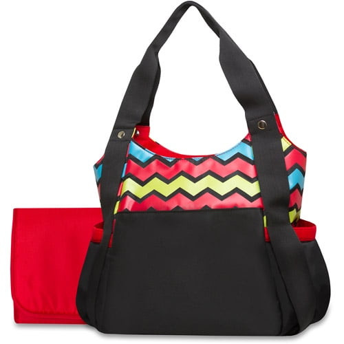Tender Kisses Chevron Diaper Bag