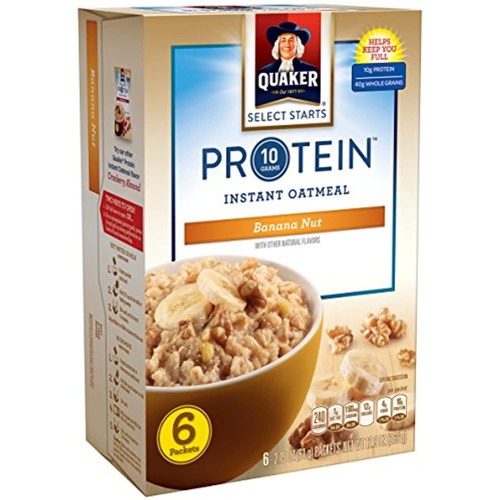 Quaker Instant Oatmeal, Protein Banana Nut, 2.15 Oz