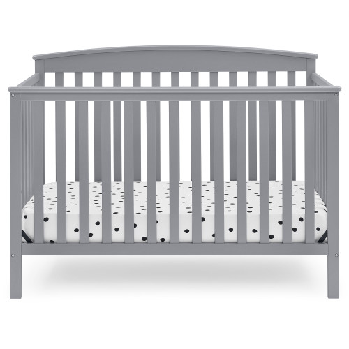 Delta Children Hanover 6-in-1 Convertible Baby Crib, Grey