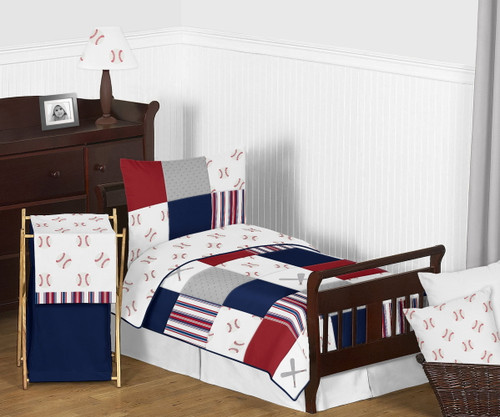Baseball Patch 5 Piece Toddler Bedding Set By Sweet Jojo Designs