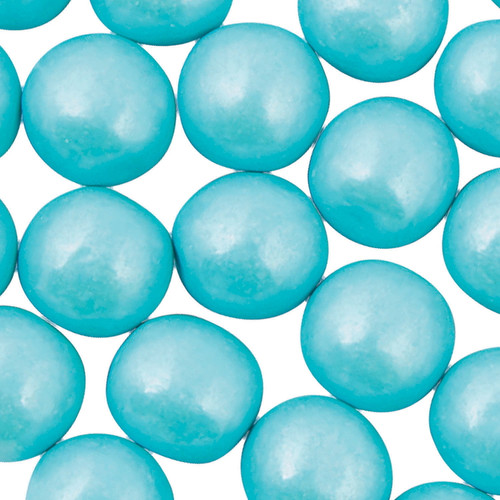 Large Shimmer Light Blue Gumballs, 97 Pieces, 2 Lbs, Candy Buffet, Wedding, Graduation, Party