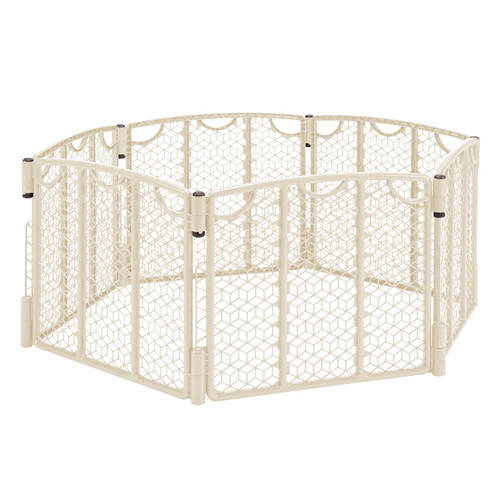 Evenflo Versatile Play Space Adjustable Freestanding Playard, Cream