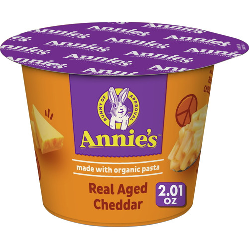 Annie's Real Aged Cheddar Microwave Mac & Cheese With Organic Pasta, 2.01 Oz Cup