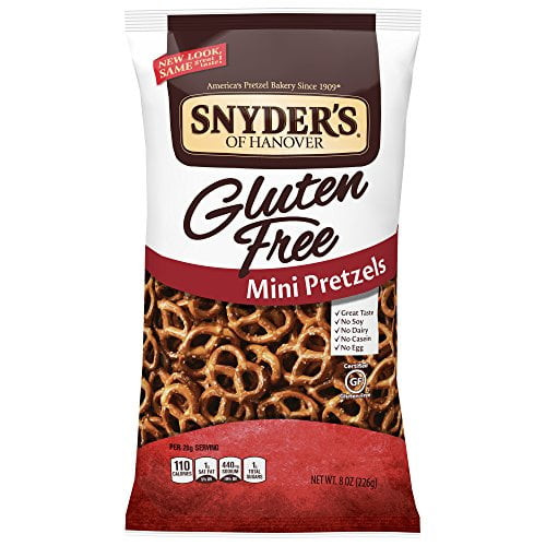 Snyder's Of Hanover Gluten Free Mini Pretzels, 8 Ounce (pack Of 12)