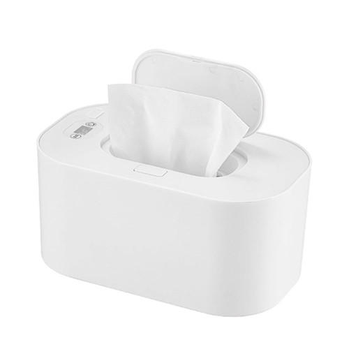 Smrinog Smart Baby Wipe Warmer With Display Screen Heating Tissue Box (white)
