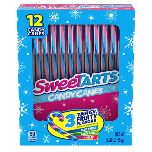 Sweetarts Holiday Candy Cane Assorted Variety Pack, 5.28 Oz, 12 Count