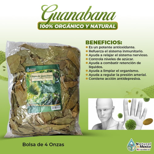 Hojas De Guanabana Herb Tea 4 Oz. 113g Whole Soursop Leaves Graviola 100% Natural