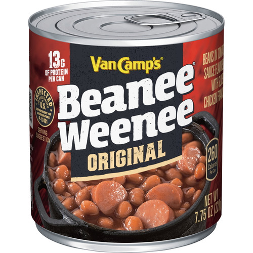 Van Camp's Original Beanee Weenee Beans & Hot Dogs 7.75 Oz