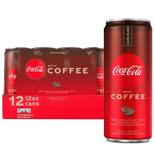 Coca-cola With Coffee Dark Blend Soda, 12 Fl Oz, 12 Count