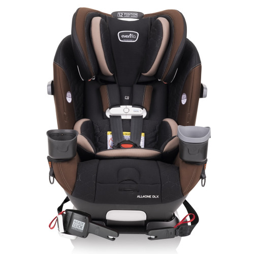 Evenflo All4one Dlx 4-in-1 Convertible Car Seat With Sensorsafe, Belmont Brown