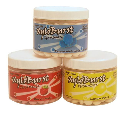 Xyloburst Mint Jar, Lemon, 300 Ct
