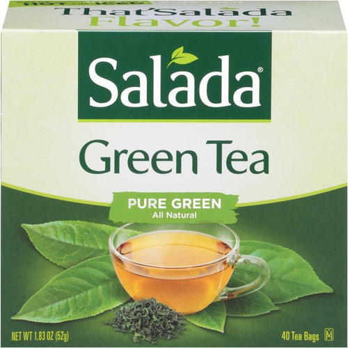 Salada Green Tea Naturally Decaffeinated Pure Green -- 40 Tea Bags Pack Of 3