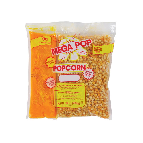 Branded Gold Medal Mega Pop Popcorn Kit (12 Oz. Kit, 24 Ct.) Pack Of 1