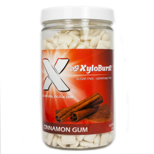 Cinnamon Gum Jar Xyloburst 500ct Gum