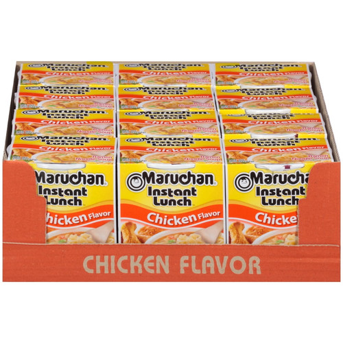 (12 Packs) Maruchan Chicken Instant Lunch Ramen Noodles, 2.25 Oz Cup