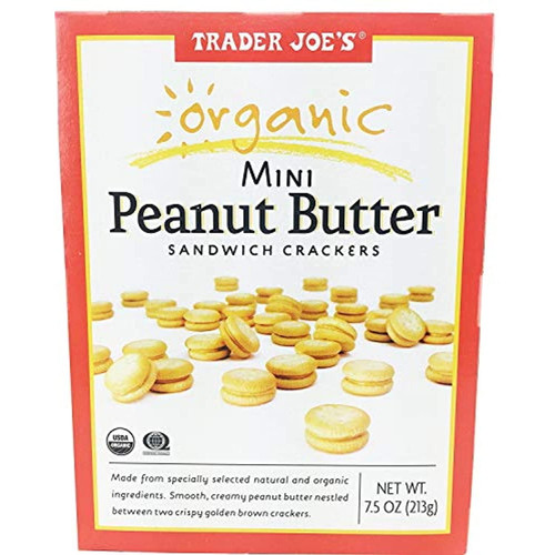 Tj Organic Mini Peanut Butter Sandwich Crackers