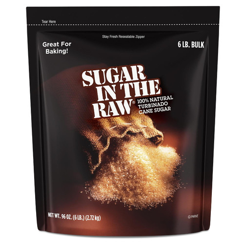 Sugar In The Raw Natural Cane Turbinado Sugar 6lbs
