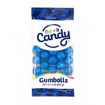 Color It Candy Blue Decorative Candy Buffet Gumballs, 8 Oz