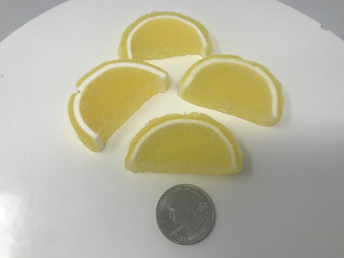 Cavalier Candies Fruit Slices Lemon Flavor Jelly Candy 1 Pound