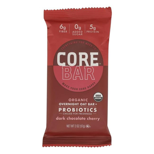 Core, Gluten Free Organic Healthy Energy Snack Bar, Dark Chocolate Cherry, 1 Ct, 2 Oz Bar