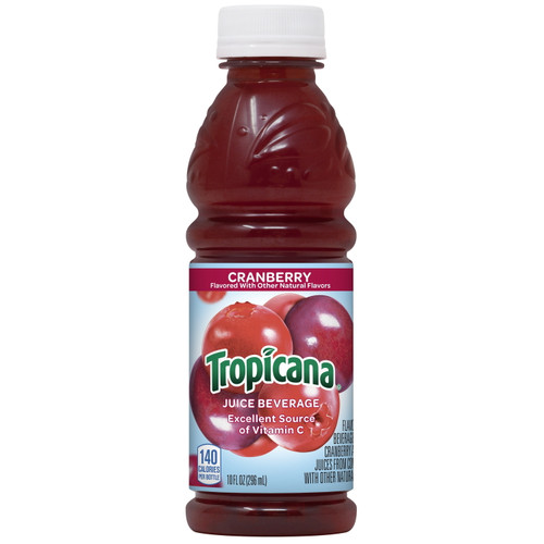 (24 Bottles) Tropicana Cranberry Juice, 10 Fl Oz