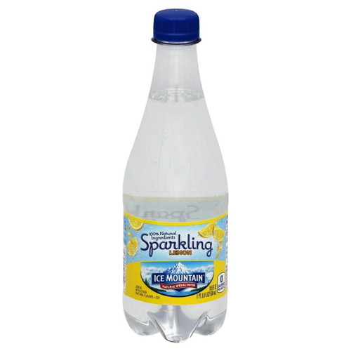 Ice Mountain Sparkling Lively Lemon Natural Spring Water, 16.9 Fl. Oz.