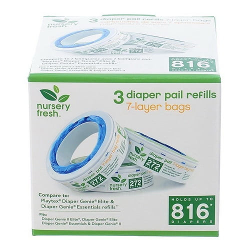 Munchkin Nursery Fresh Diaper Genie Pail Refill - 3 Pack
