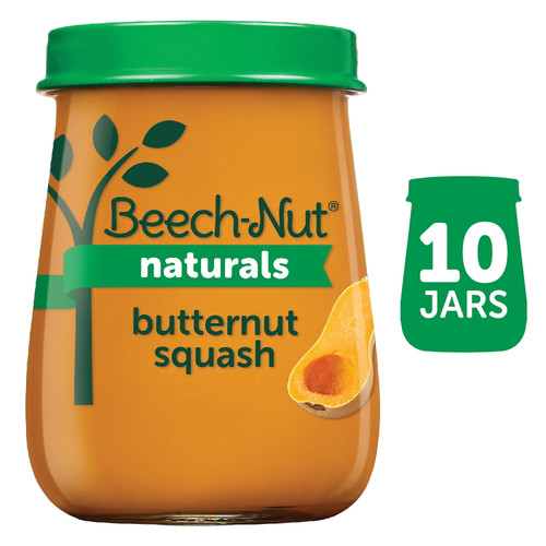 Beech-nut Naturals Stage 1 Baby Food, Butternut Squash, 4 Oz Jar, 10 Pack