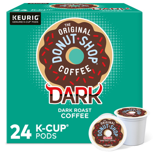 The Original Donut Shop Dark Coffee, Keurig Single-serve K-cup Pods, Dark Roast, 24 Count